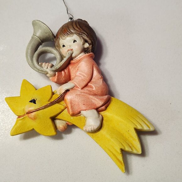 VTG ANRI Ferrandiz Angels Italy Hand Crafted Celestial Christmas Ornaments Set 4 - Picture 9 of 16